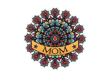 Mom Tattoo Vector - бесплатный vector #399357